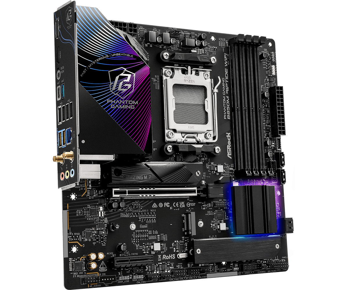ASROCK B850M Riptide WiFi Nuev - X870E Atx Motherboard reseña y precio